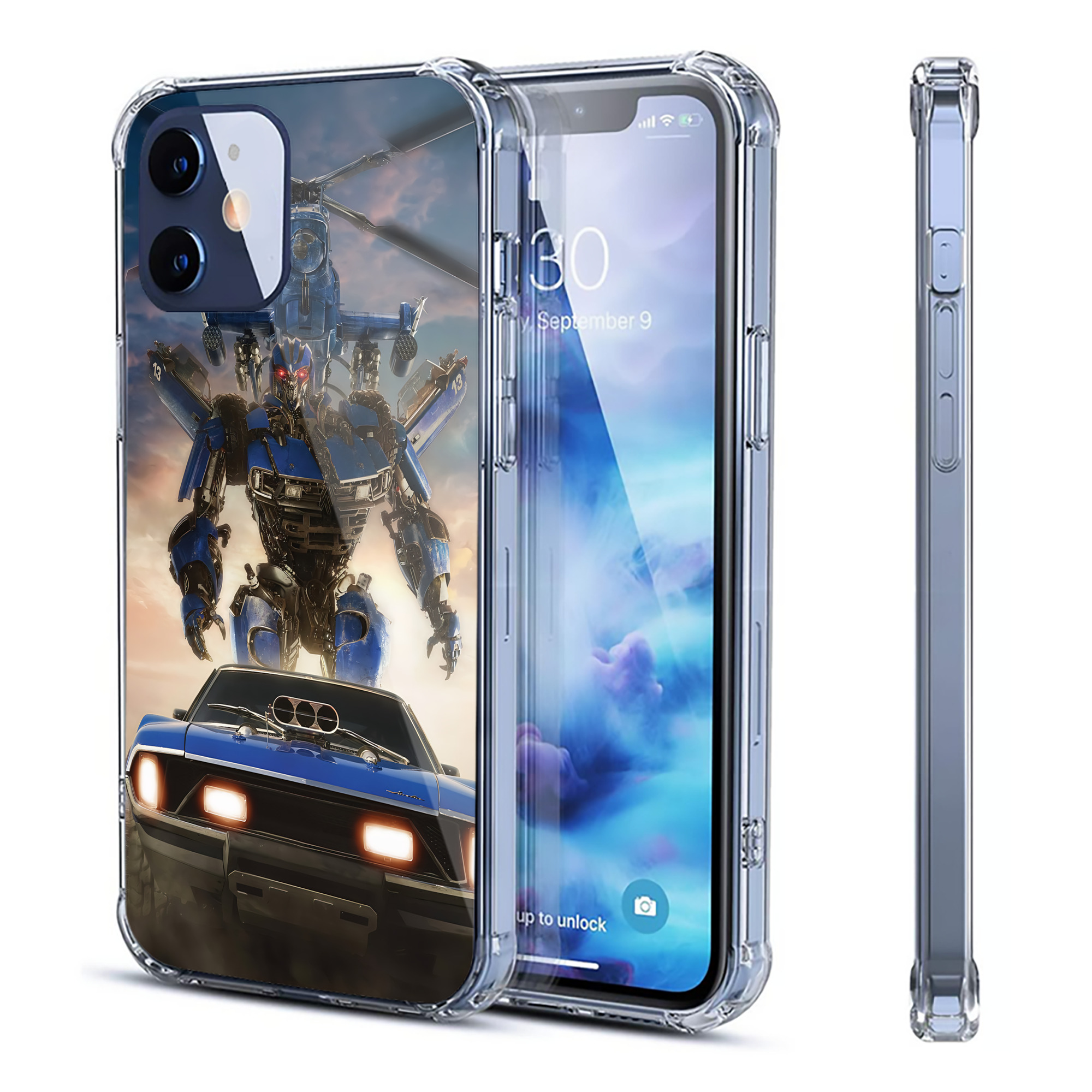 （画像用） Transformers トランスフォーマー 【iPhone 12シリーズ対応】透明スマホケース（クリアソフトケース）